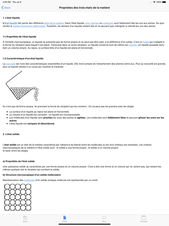 Capturas de pantalla de Chimie 4ème iPad 