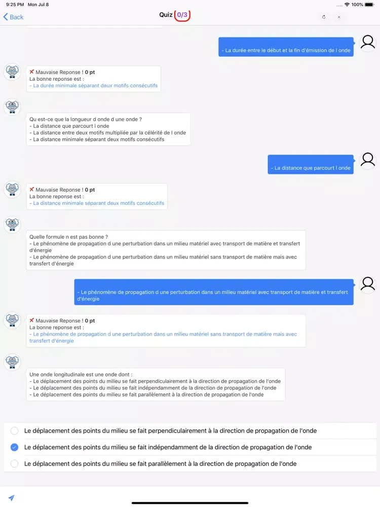 Zrzuty ekranu Cours de Chimie iPad 