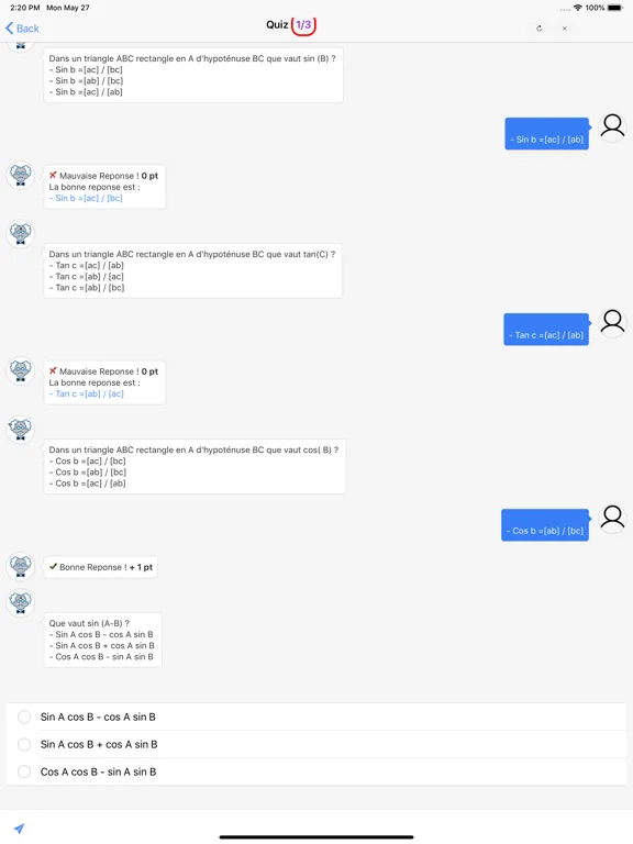 Capturas de pantalla de Maths Première ES iPad 