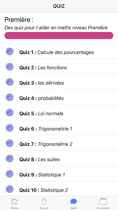 Maths Première S स्क्रीनशॉट