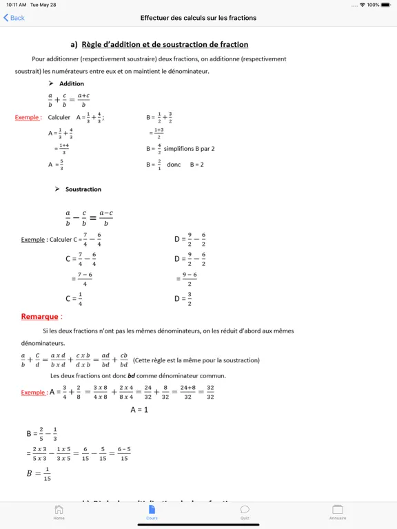 Maths 5ème iPad  Ekran Görüntüleri
