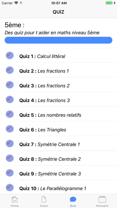 Maths 5ème Ekran Görüntüleri
