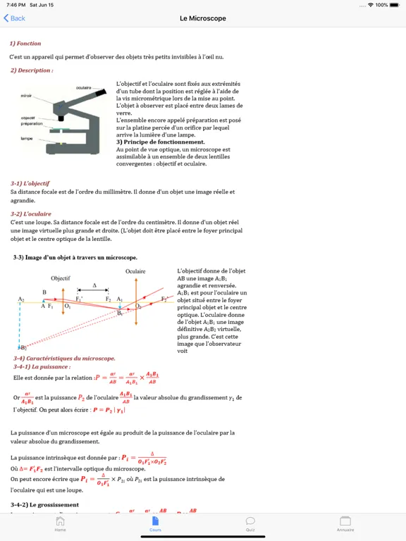 Capturas de pantalla de Physique Première S iPad 