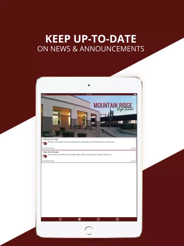 Mountain Ridge High School iPad 应用截图