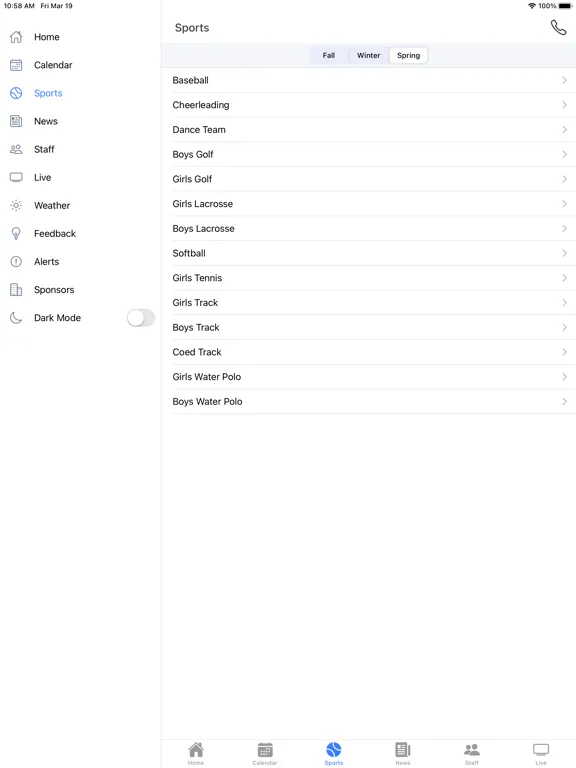 Sycamore Athletics - Ohio iPad  스크린샷