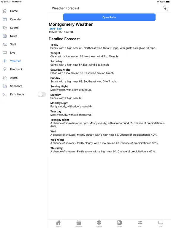 Sycamore Athletics - Ohio iPad  스크린샷