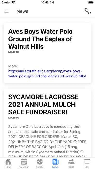 Sycamore Athletics - Ohio 스크린샷