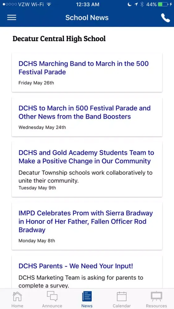 MSD of Decatur Township Screenshots