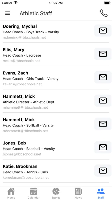 Capturas de tela do Edgewood Mustangs Athletics
