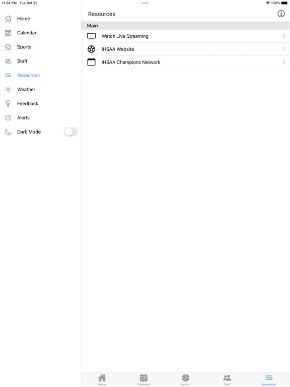 South Ripley Athletics iPad  Screenshots