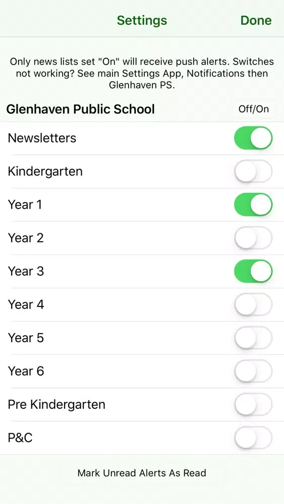 Zrzuty ekranu Glenhaven Public School