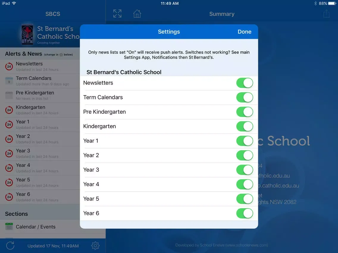 St Bernard's Catholic School iPad  স্ক্রিনশট