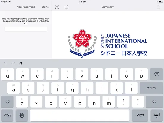 Sydney Japanese School iPad 應用截圖
