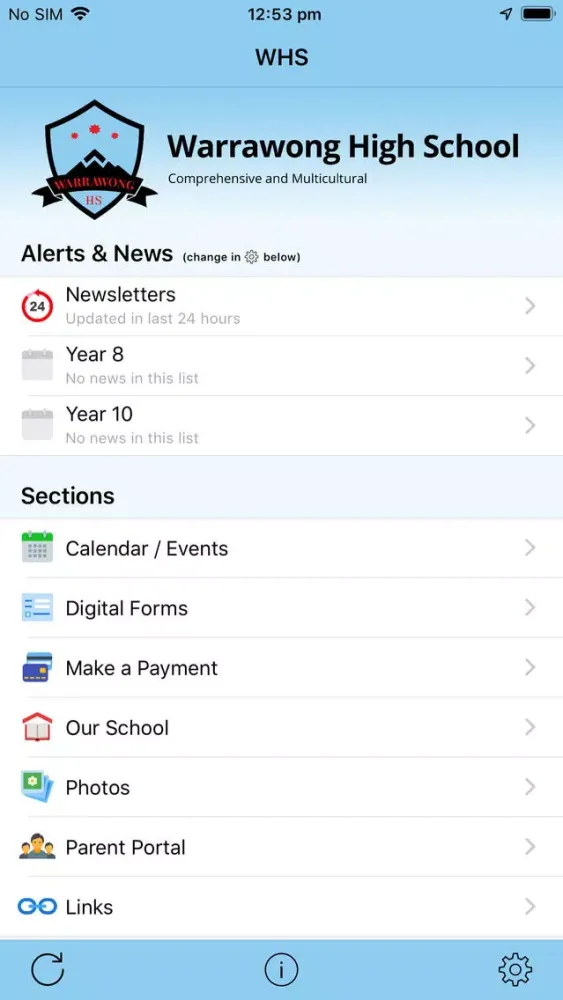 Скриншоты Warrawong High School - Enews