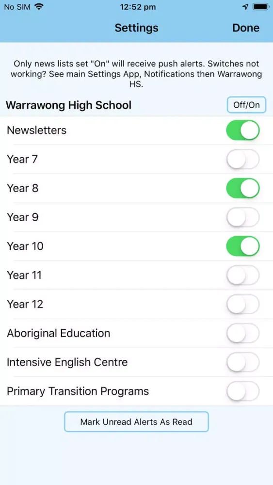 Скриншоты Warrawong High School - Enews