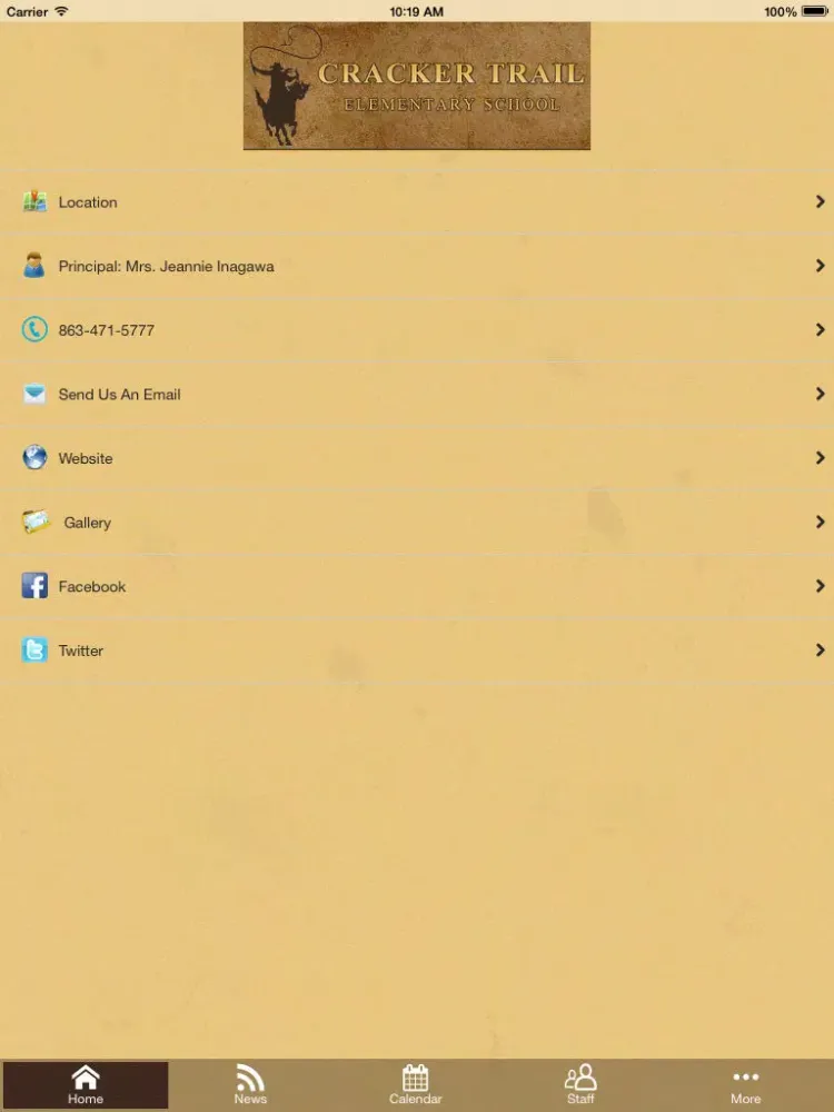 Cracker Trail Elementary iPad 应用截图