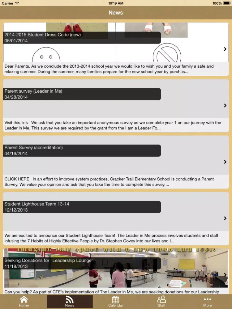 Cracker Trail Elementary iPad 应用截图