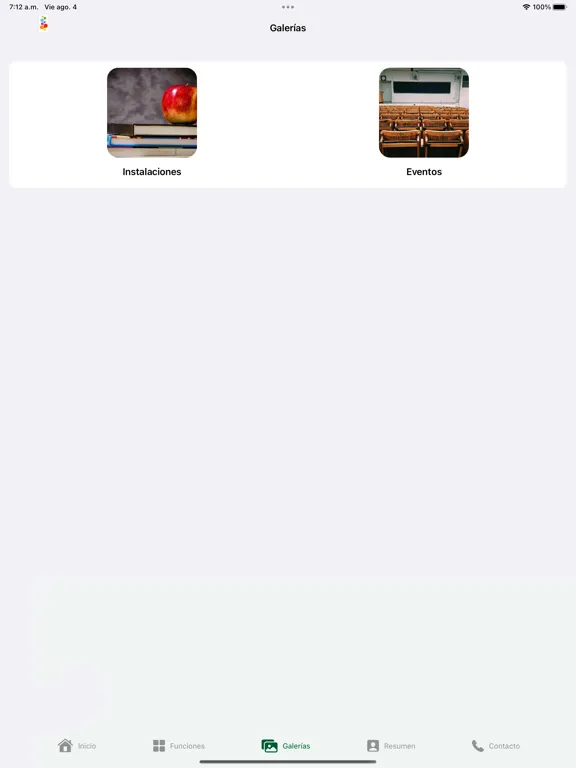 Capturas de pantalla de Instituto Growing iPad 