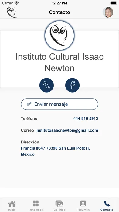 Instituto Isaac Newton سکرین شاٹس