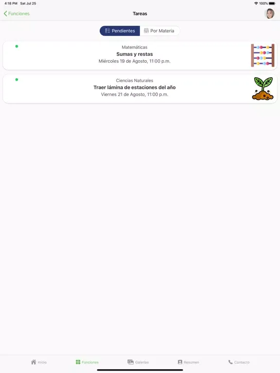 Instituto Laude iPad  Screenshots