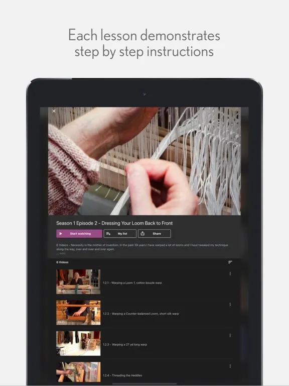 School of Weaving iPad 应用截图