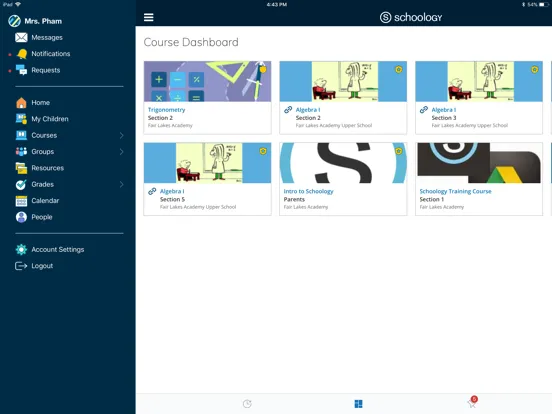 Schoology iPad  Screenshots