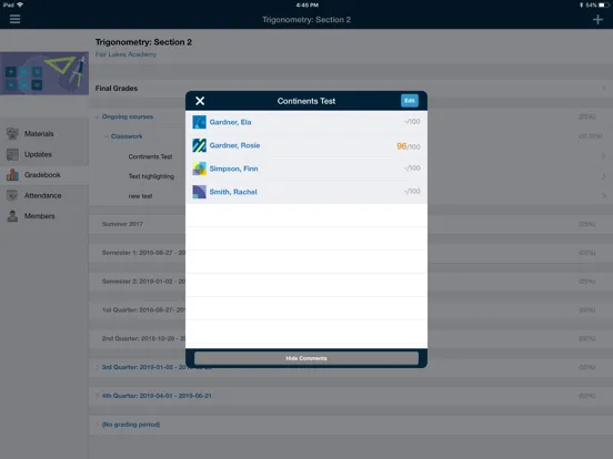 Schoology iPad  Screenshots
