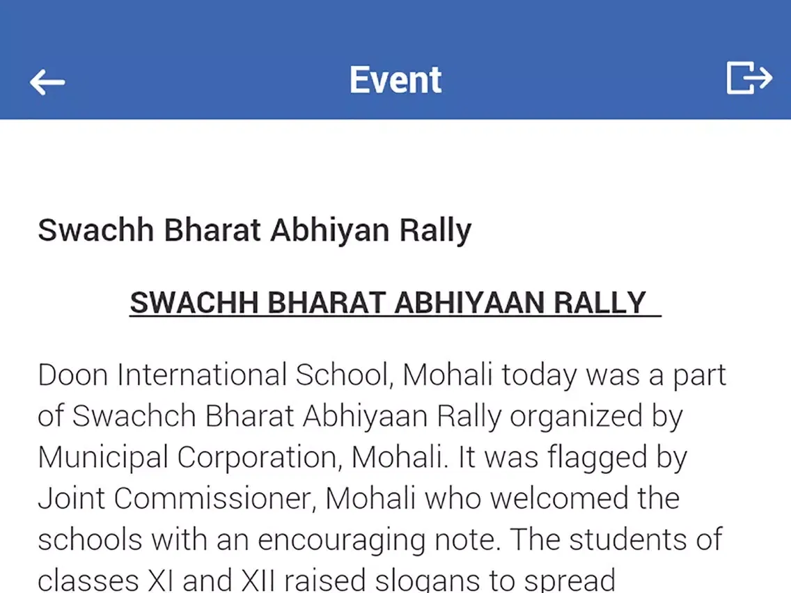 Ảnh chụp màn hình của Doon International, Mohali iPad 