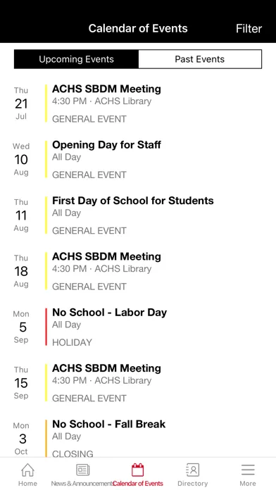 Capturas de pantalla de Adair County Schools
