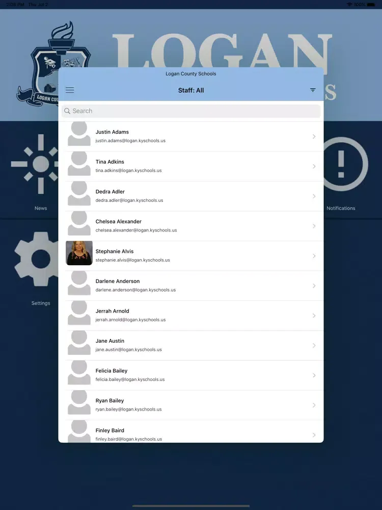 Screenshot di Logan County Schools iPad 