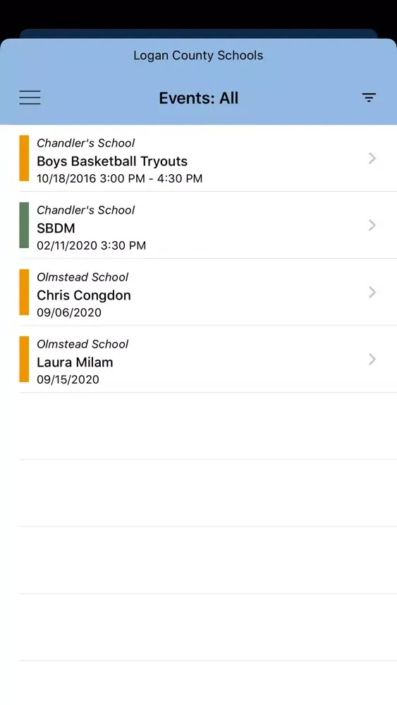 Screenshot di Logan County Schools
