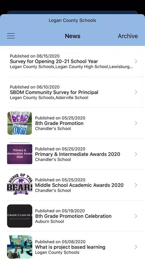 Screenshot di Logan County Schools