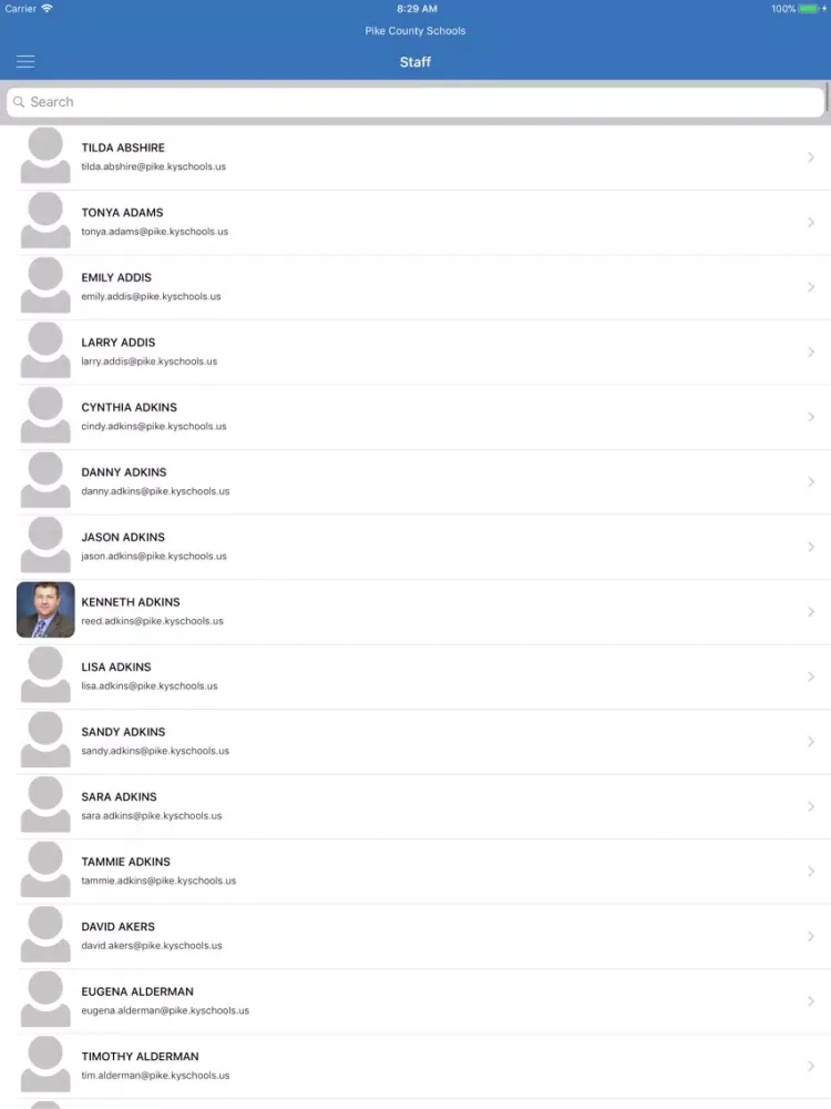 Captures d'écran de Pike County Schools KY iPad 