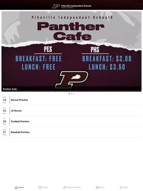 ภาพหน้าจอของ Pikeville Independent Schools iPad 