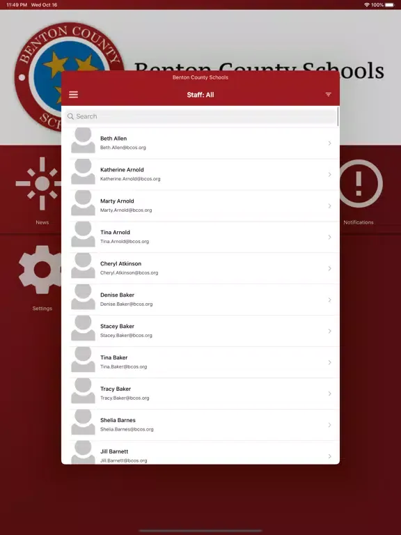 Benton County Schools TN iPad  سکرین شاٹس