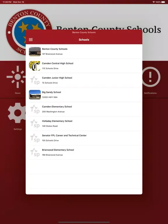 Benton County Schools TN iPad  سکرین شاٹس