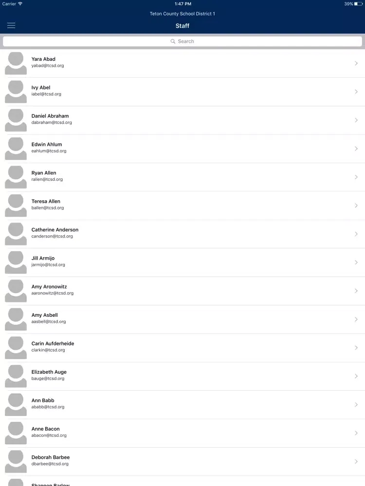 Teton County School District #1 iPad  スクリーンショット