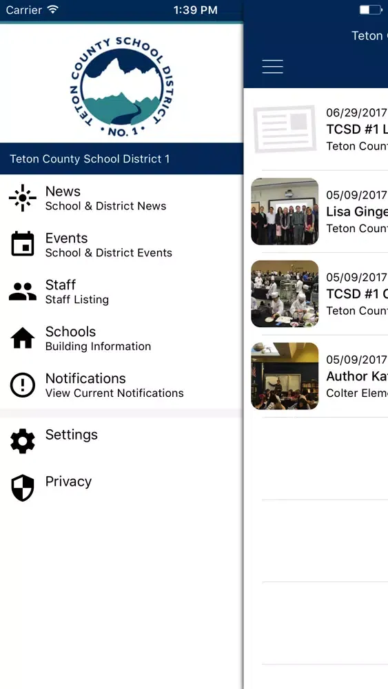 Teton County School District #1 スクリーンショット