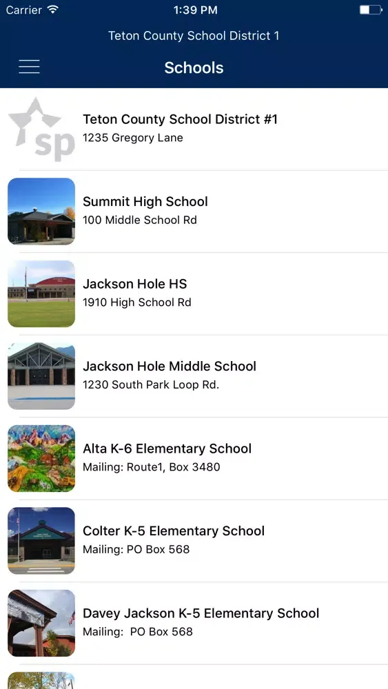 Teton County School District #1 スクリーンショット