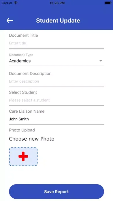 Screenshot di Student Experience Portal