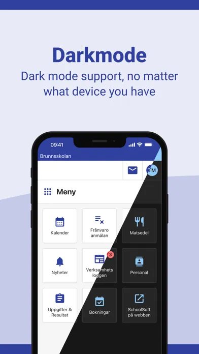 Tangkapan layar SchoolSoft Elev