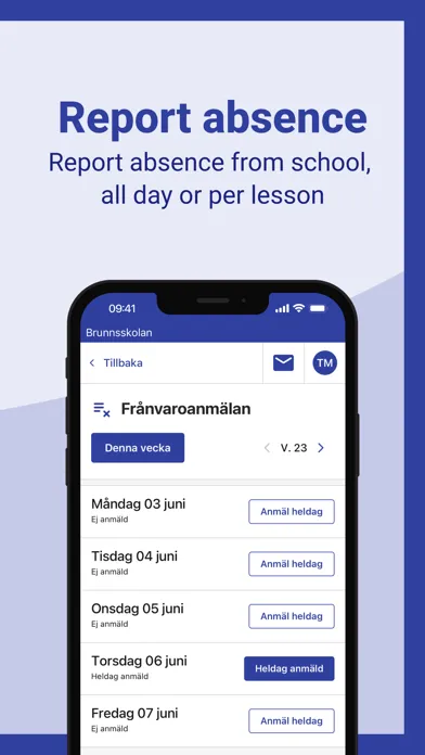 Tangkapan layar SchoolSoft Elev