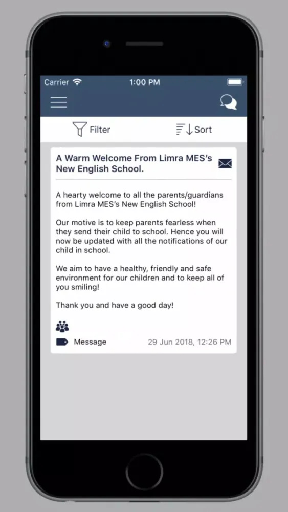 Limra MES’s New English School应用截图