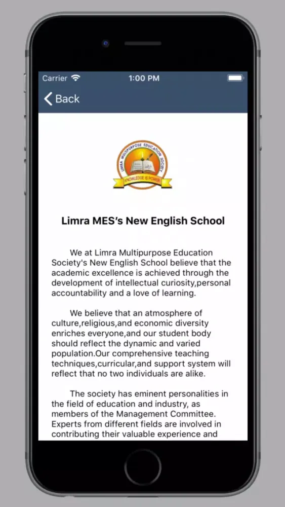Limra MES’s New English School应用截图