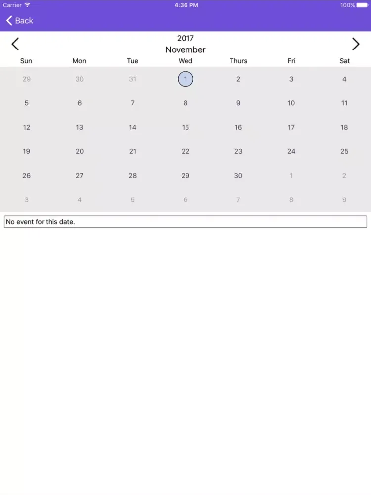 Capturas de tela do JMS Teacher iPad 