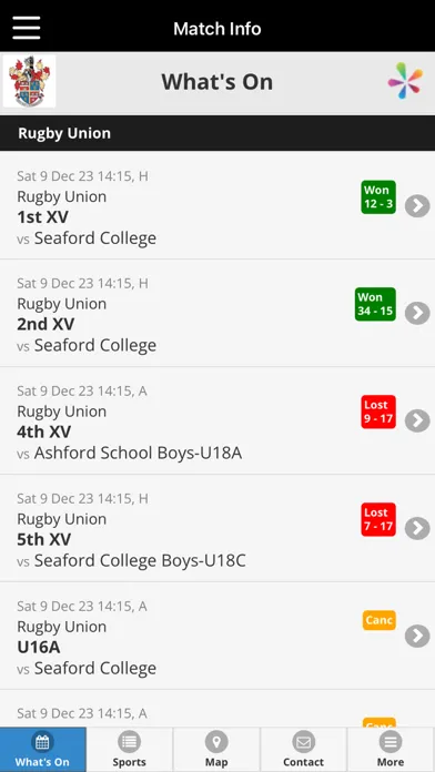 Tonbridge School Sport スクリーンショット
