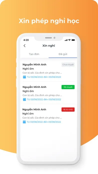 Скриншоты PNP Phụ huynh