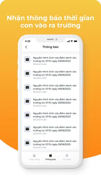 Скриншоты PNP Phụ huynh