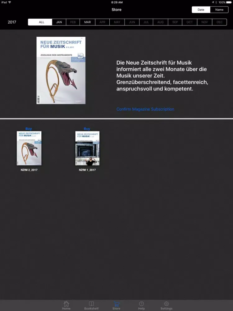 Capturas de pantalla de Neue Zeitschrift für Musik iPad 