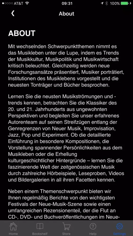 Capturas de pantalla de Neue Zeitschrift für Musik